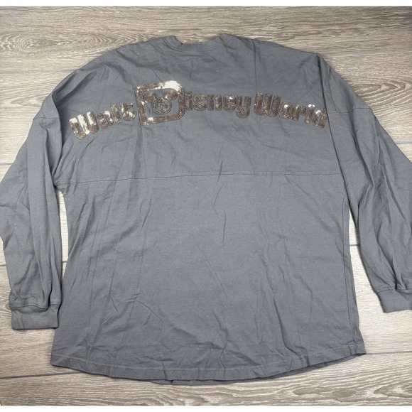 Disney Parks Women's WDW Rose Gold Sequin Spirit Jersey Grey Size XXL - Picture 4 of 8